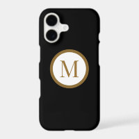 Custom Black & Gold Centre Seal Monogram