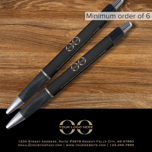 Custom Black Gold Pen with Logo (Creator Uploaded)