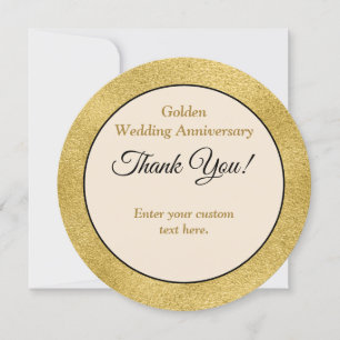 Custom Black, Ivory, and Gold Charger Plate Card