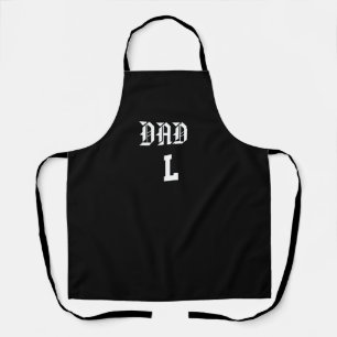 Custom Black Kitchen Apron - Dad
