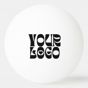 Custom Black Logo Ping Pong Ball