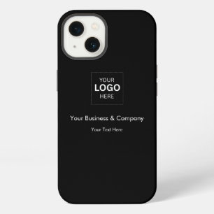 Custom Black Luxury Business Logo Template iPhone 13 Case