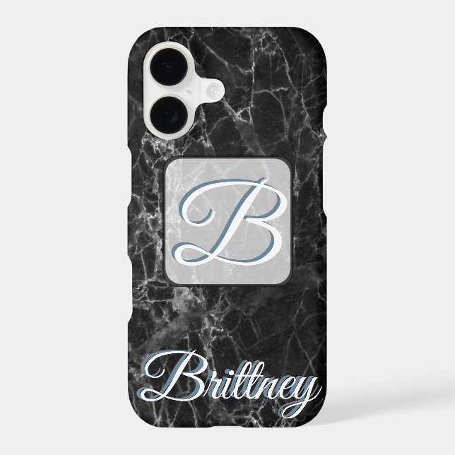 Custom black marble Iphone x case (Back)