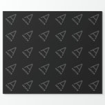 Custom Black Modern Monogram Christmas Wrapping Paper<br><div class="desc">Sleek & Modern Minimalist Simple Black Custom Monogram Initial and Name Personalised Black and White Wrapping Paper, perfect for giving a special gift to your minimal aesthetic loving friend or family member, boyfriend, girlfriend, coworker, coach or boss. Add your own initial letter and text, wording or phrase to create a...</div>