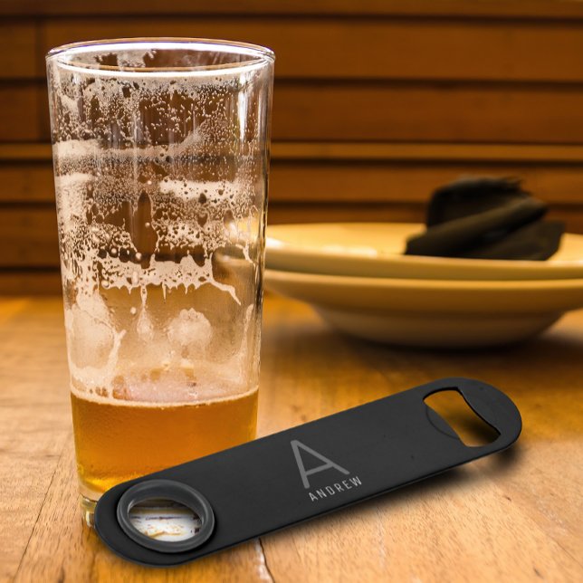 Custom Black Personalised Monogram Speed bottle (Creator Uploaded)