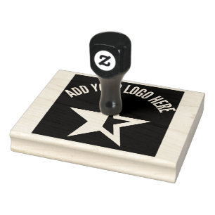 Custom Black Professional Business Logo Rubber Stamp