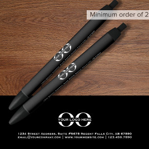 Custom Black Promotional Pen with Logo