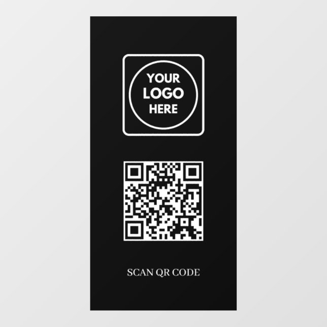 Custom Black QR Code | Access Control Display (Sheet)