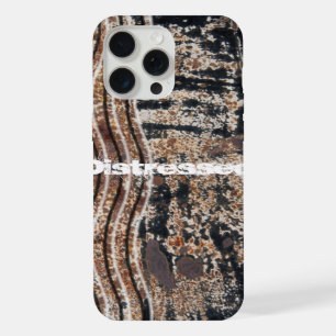 Custom Black Rusty Metal Grunge Photograph iPhone Case