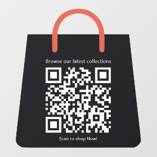 Custom Black Shopping Bag Shaped Promotional Store