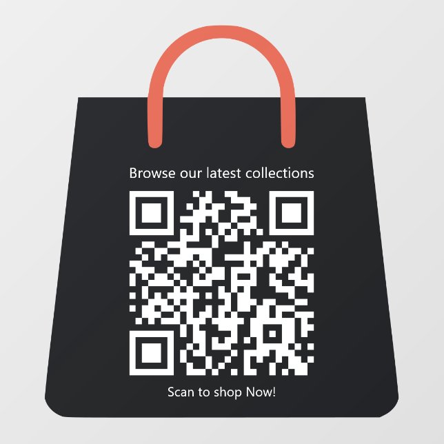 Custom Black Shopping Bag Shaped Promotional Store (Sheet)