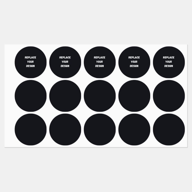 Custom black simple Design Add Photo or Text (Sheet)