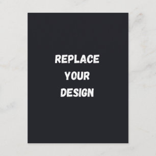 Custom black simple Design Add Photo or Text Enclosure Card