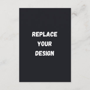 Custom black simple Design Add Photo or Text Enclosure Card