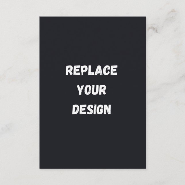 Custom black simple Design Add Photo or Text Enclosure Card (Front)