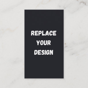 Custom black simple Design Add Photo or Text Place Card