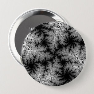 Custom Black Smoke Speckle Huge Button