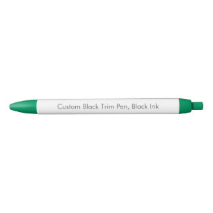 Custom Black Trim Pen, Black Ink Pen
