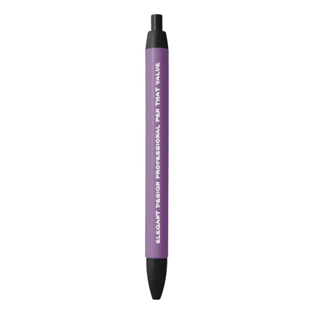 custom black trim purple pen black ink (Front Vertical)