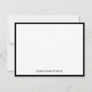 Custom Black White Template Simple Personalised