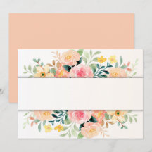 Custom Blank Peach Rose Floral
