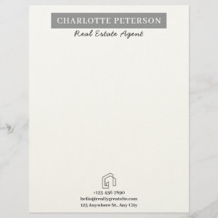 Custom Blank Real Estate Letterhead