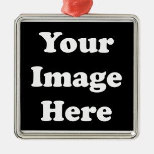 Custom Blank Square Christmas Tree Ornament