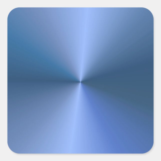 Custom Blank Template Trendy Elegant Blue Colour Square Sticker (Front)