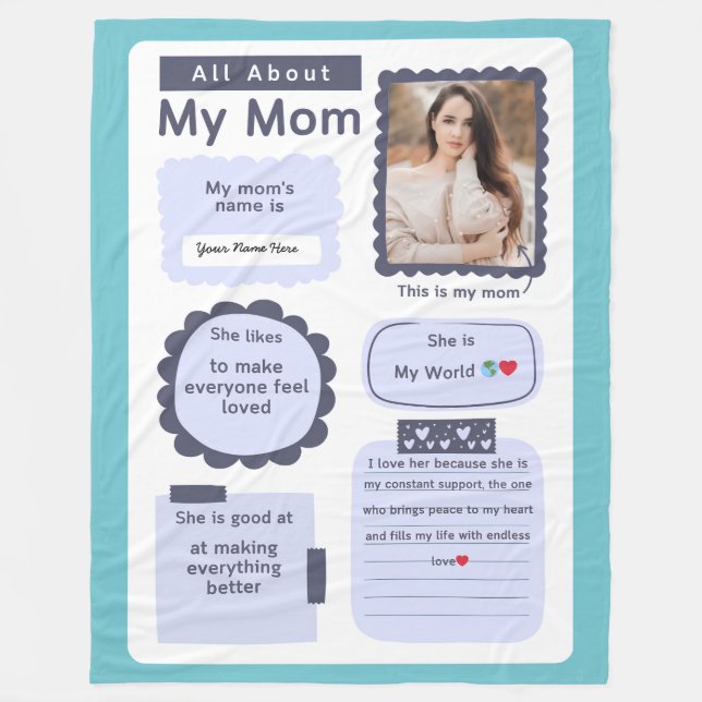 Custom Blanket Gifts for Pregnant Women & New Moms (Front)