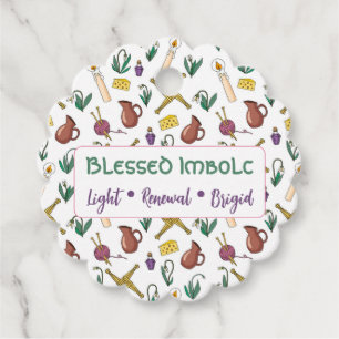 Custom Blessed Imbolc Light Renewal Brigid Favour Tags