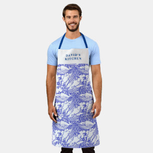 Custom Blue And White Humpback Whale Apron