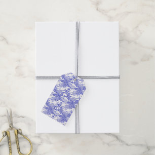 Custom Blue And White Humpback Whale Gift Tags