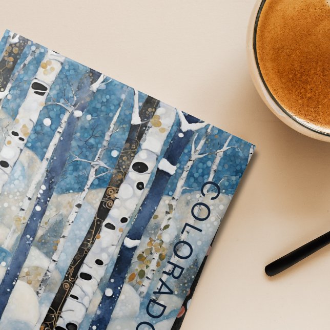 Custom Blue Aspen Forest Colorado  Ceramic Tile (Creator Uploaded)