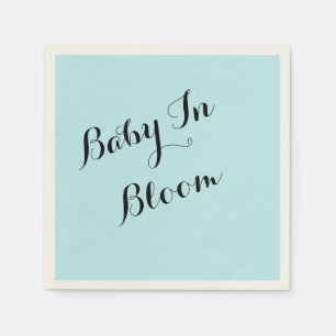 custom blue baby shower napkins for boys