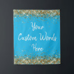 Custom Blue Backdrop Birthday Party Photo Booth Tapestry<br><div class="desc">personalised back drop for him,  college twinkle 15th 18th 20th,  glitter anniversary sweet 16 16th,  personalised 30th 21st 25th 35th,  bridal shower hen do university,  boy son man husband daughter,  girl wife prop bachelorette sparkle,  quinceanera 40th 50th 60th 70th,  45th 55th 65th 75th graduation,  college graduate school gold white</div>