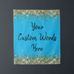 Custom Blue Backdrop Birthday Party Photo Booth Tapestry<br><div class="desc">personalised back drop for him,  college twinkle 15th 18th 20th,  glitter anniversary sweet 16 16th,  personalised 30th 21st 25th 35th,  bridal shower hen do university,  boy son man husband daughter,  girl wife prop bachelorette sparkle,  quinceanera 40th 50th 60th 70th,  45th 55th 65th 75th graduation,  high school graduate gold black</div>