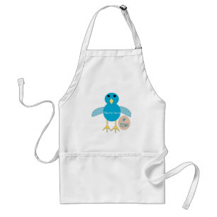 Custom Blue Birthday Boy Chick Apron