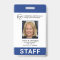 Custom Blue Business Logo Employee Photo ID