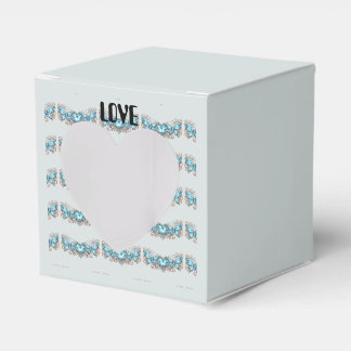 Custom Blue Butterflies Love Valentine Day Gift Favour Box