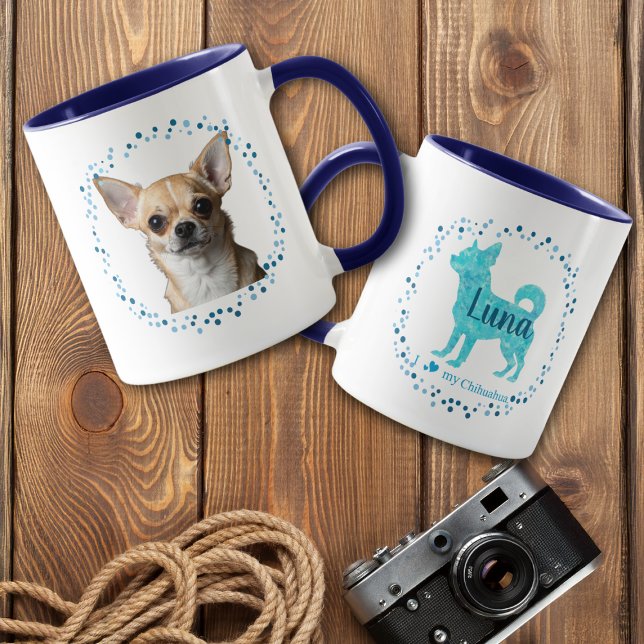 Custom Blue Chihuahua Mug Photo Personalised (Creator Uploaded)