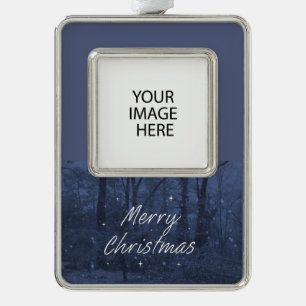 Custom Blue Christmas Ornament