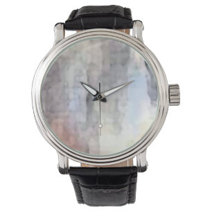 Custom blue clock watch