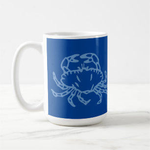 Custom Blue Crab Astrological Coffee Mug