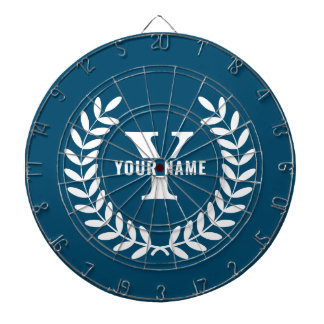 Custom Blue Dartboard Personalise Initial/Name