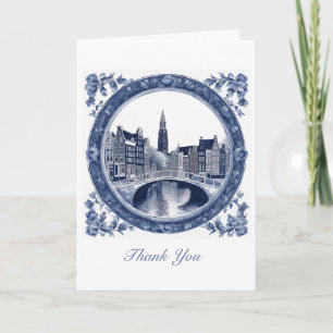 Custom Blue Delft Amsterdam  Card