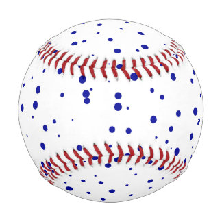 Custom Blue Dotted Baseball