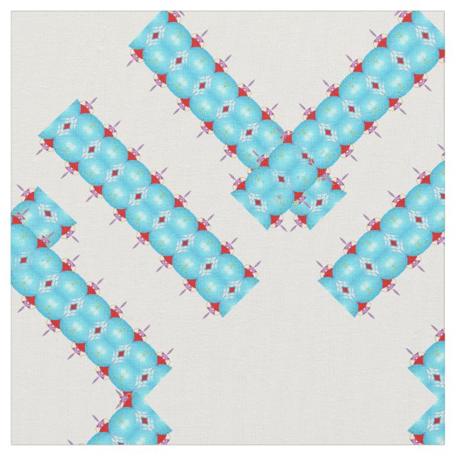 Custom Blue Fabric (Close Up)