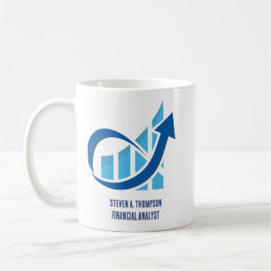Custom Blue Finance Mug