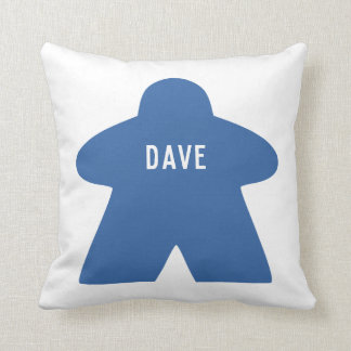 Custom Blue Meeple Pillow | Single & Patterned