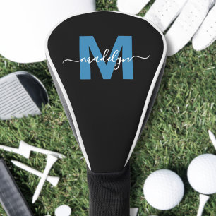 Custom Blue Monogram Golf Head Cover